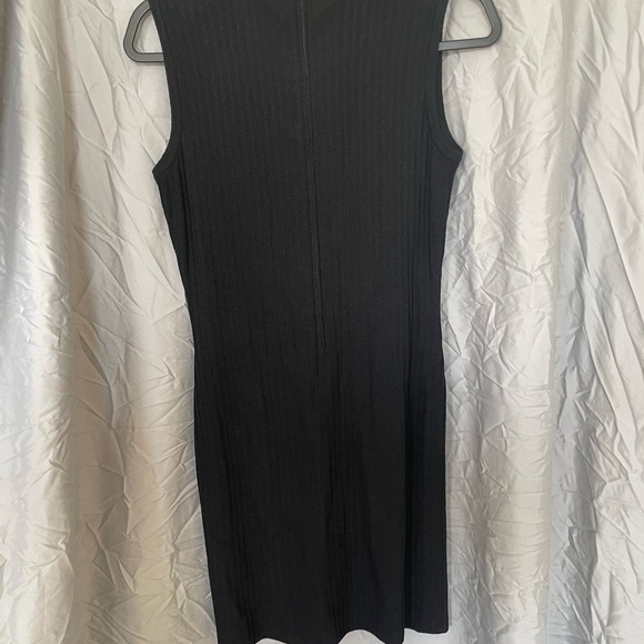 St. John Collection by Marie Gray Black Santana knit dress Set with Gold Buttons - Picture 9 of 11